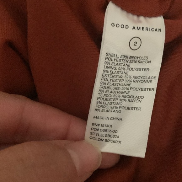 Good American Terracotta Bodysuit thong - Picture 5 of 6